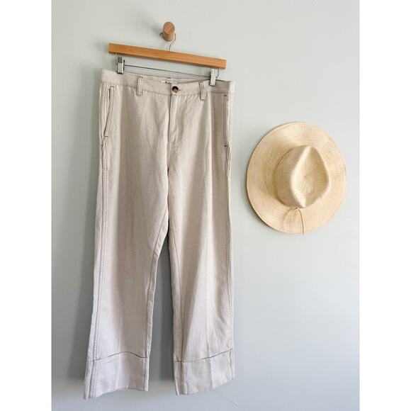 Madewell | NWT The Dean Easy Straight Pant in Bone | Sz 28 - Picture 2 of 11